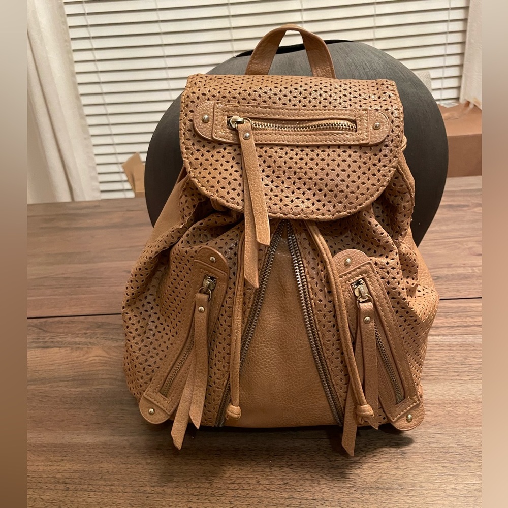 Brown leather backpack from nordstroms